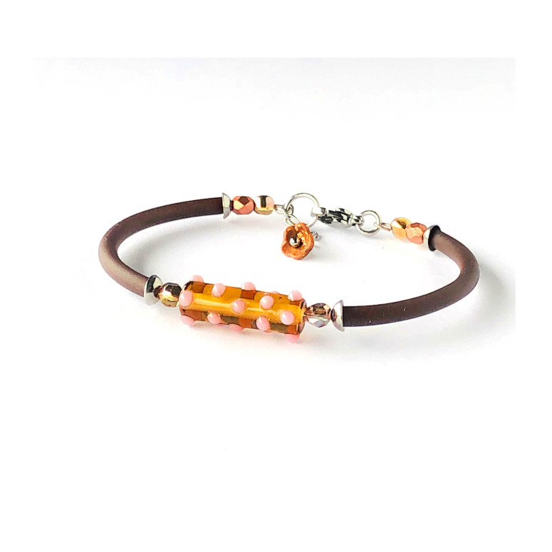 Bracelet with glass bead
