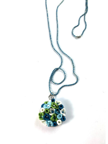 Handmade blue necklace 2