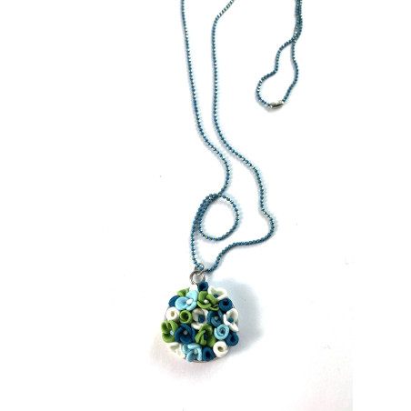 Handmade blue necklace
