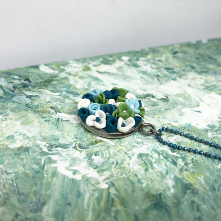 Handmade blue necklace