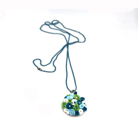 Handmade blue necklace