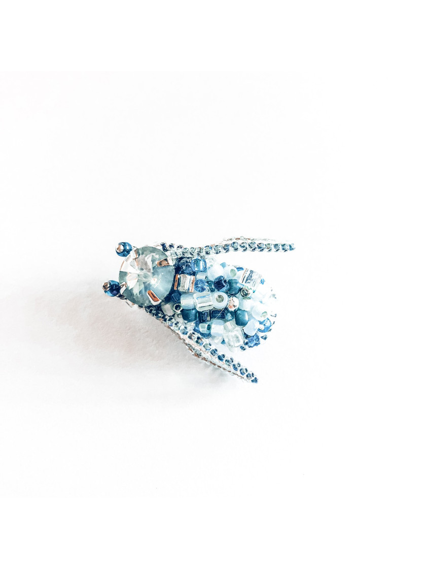 Blue brooch