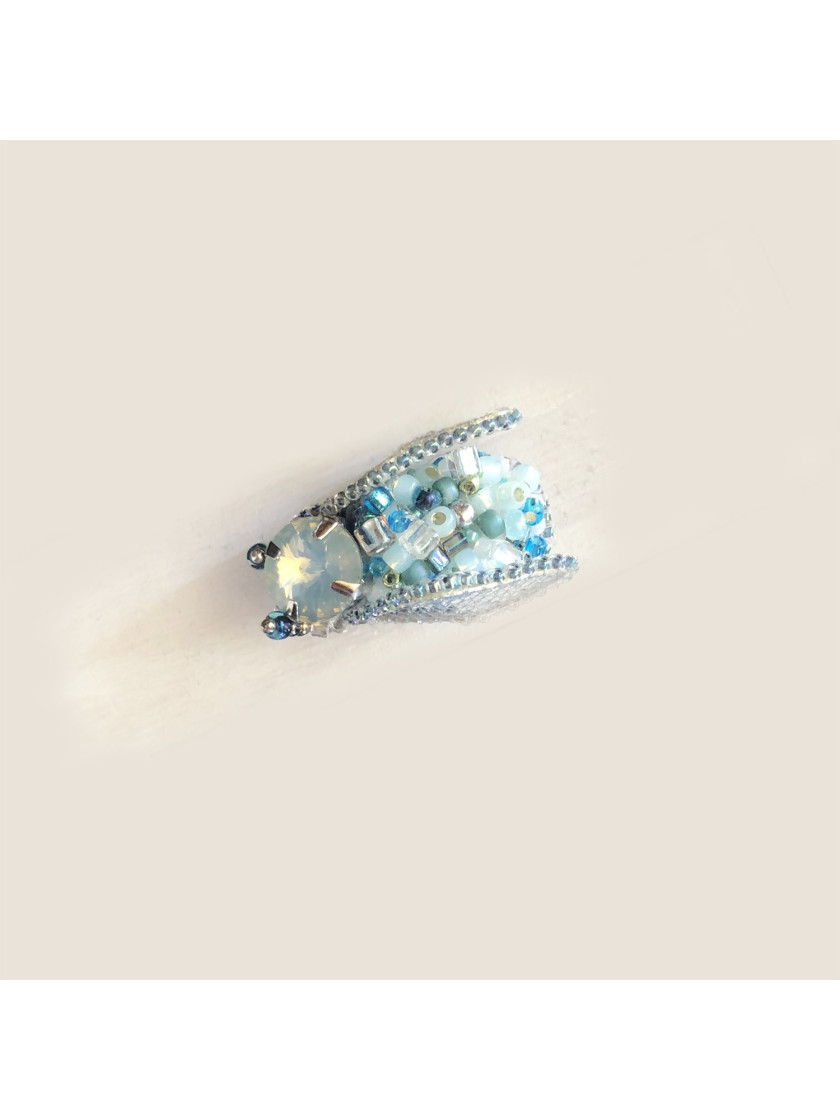 Blue brooch