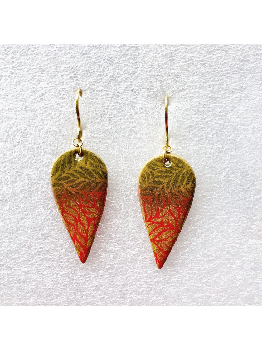 Printed earrings