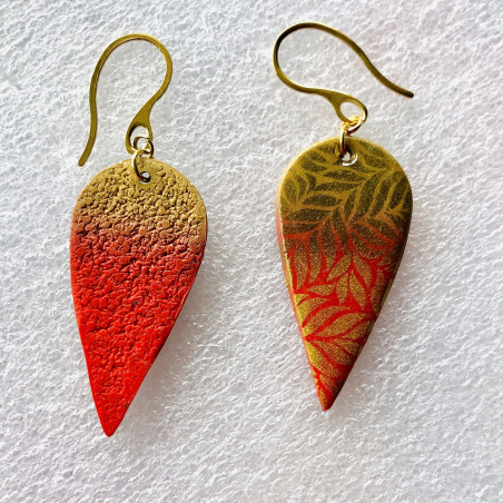 Printed earrings