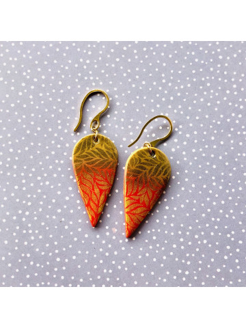 Printed earrings