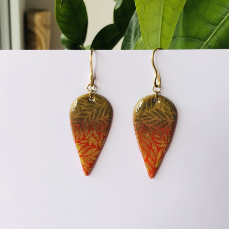 Printed earrings
