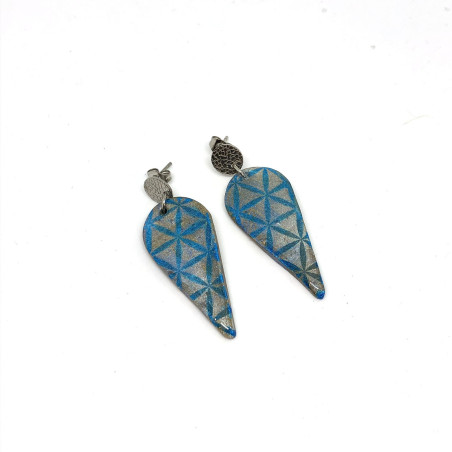 Printed earrings