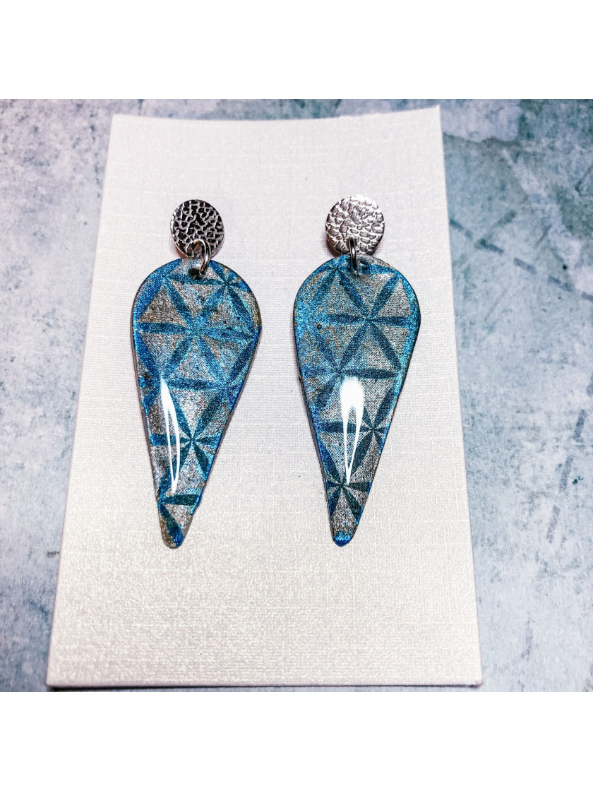 Printed earrings