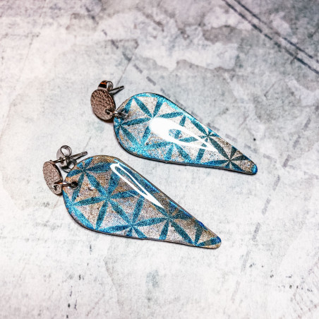 Printed earrings