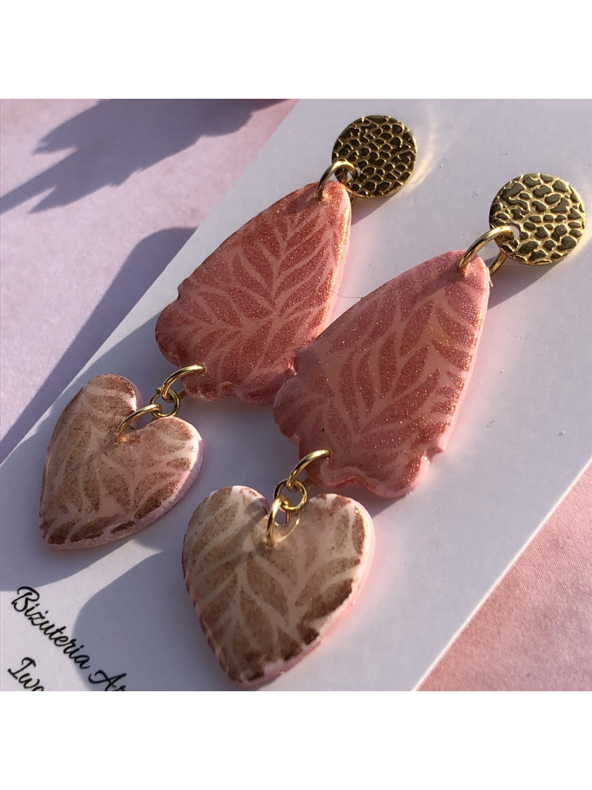 Pink earrings