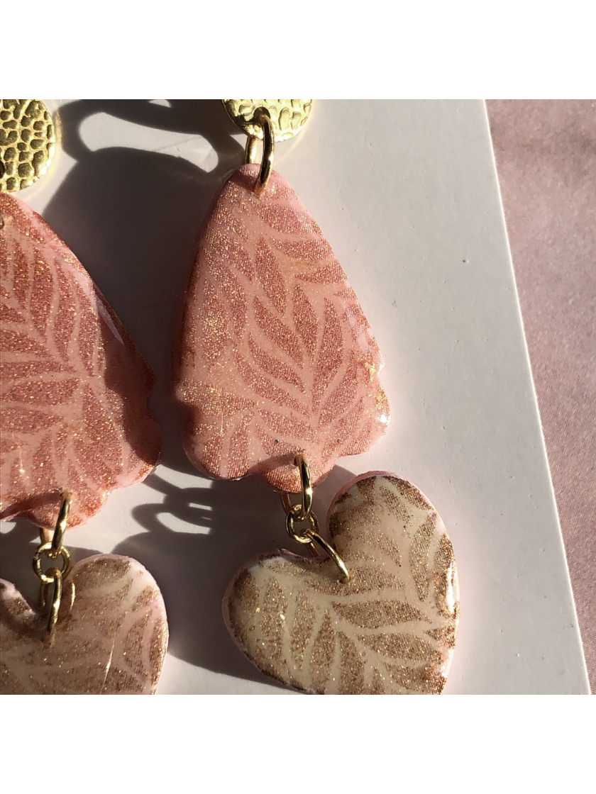 Pink earrings