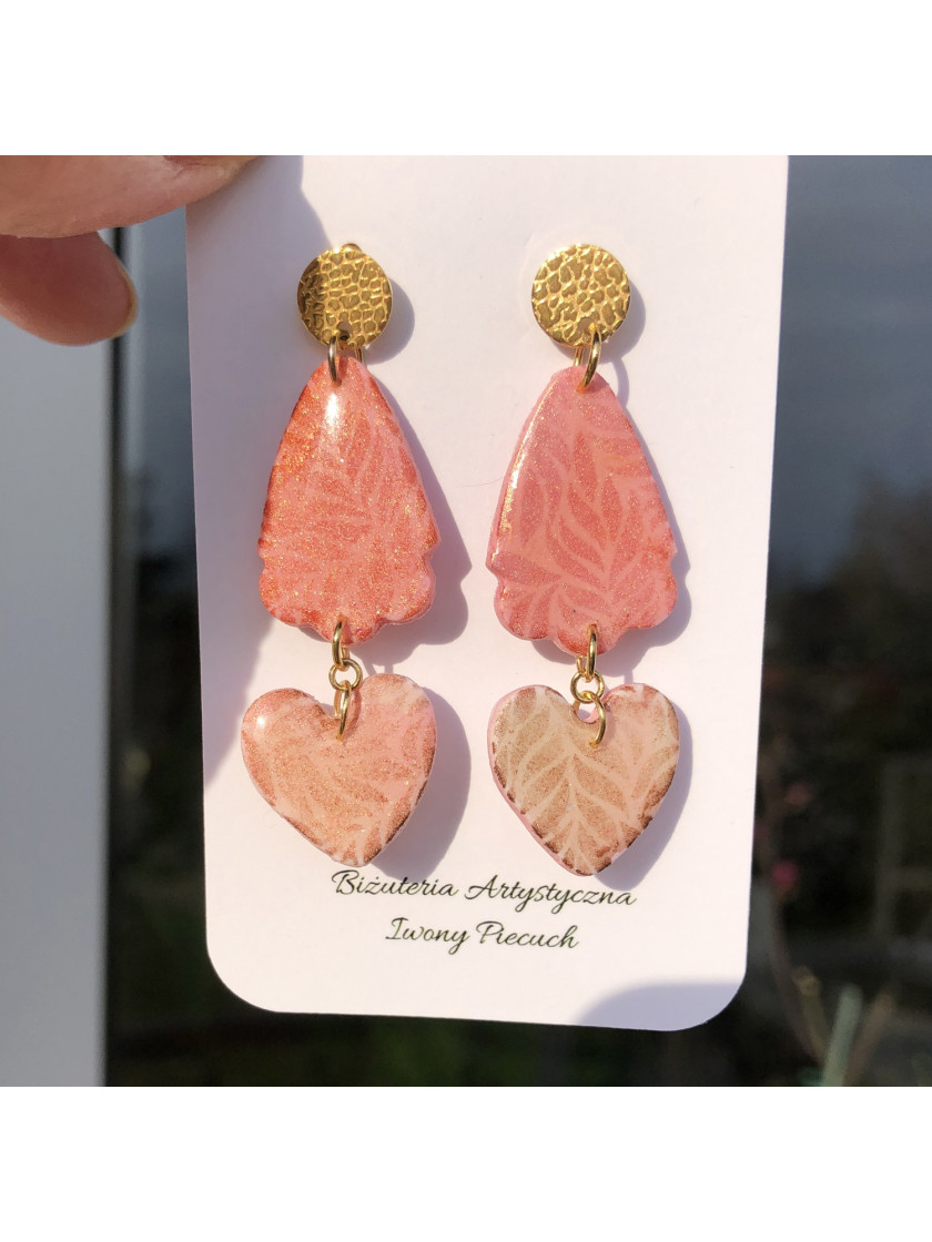 Pink earrings