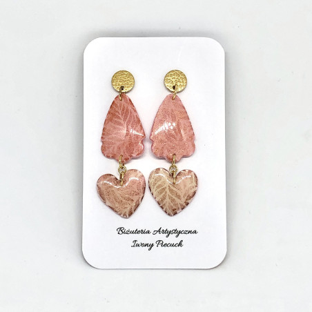 Pink earrings
