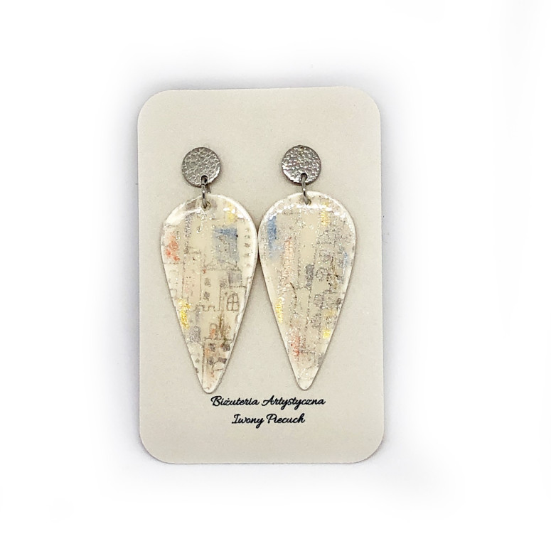 Printed earrings