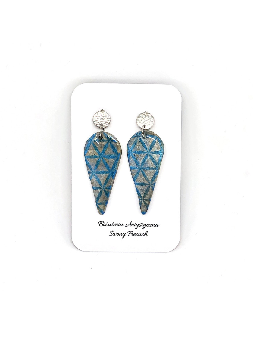 Printed earrings