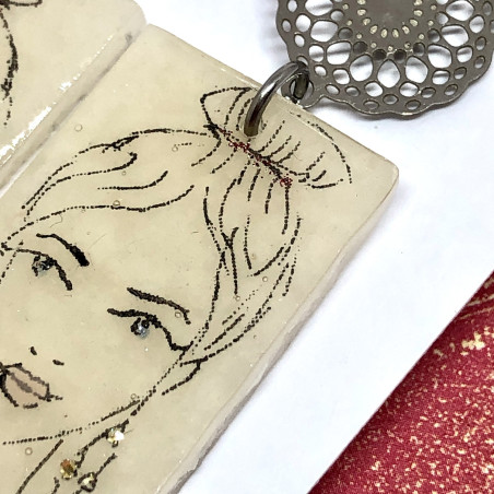 Hand painted earrings