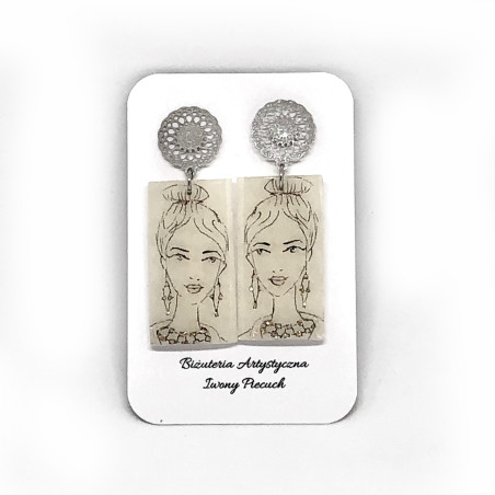 Hand painted earrings