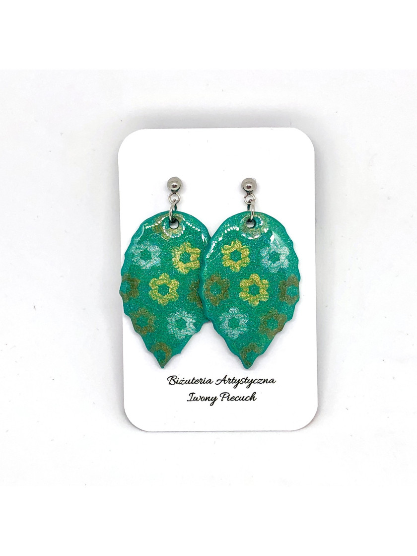 Green earrings