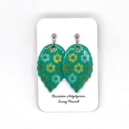 Green earrings