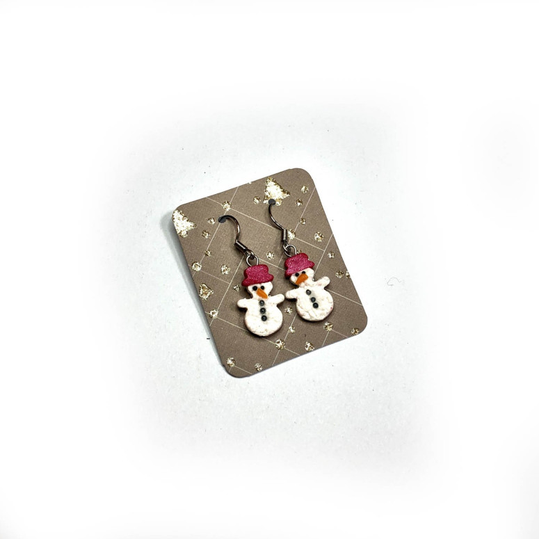 Snow man Earrings