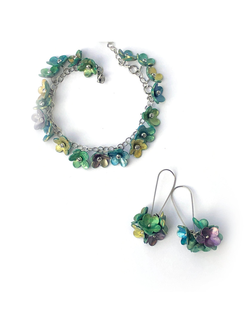 Polymer clay bracelet