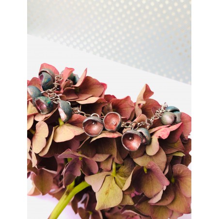 Colorful polymer clay bracelet