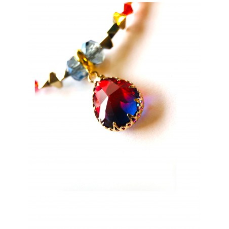 Necklace with a crystal