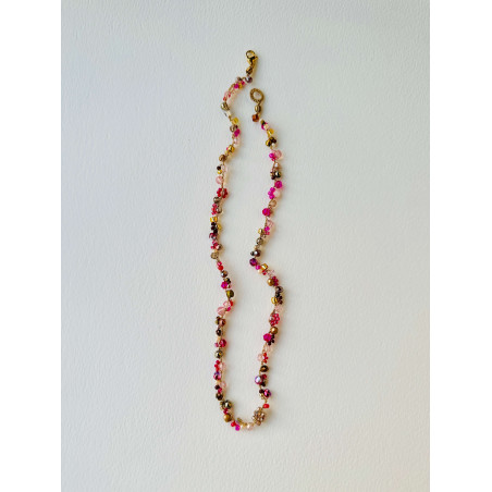 Glass and cristal necklace