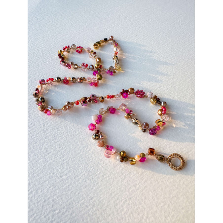 Glass and cristal necklace