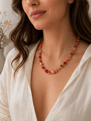 Orange neckace 2