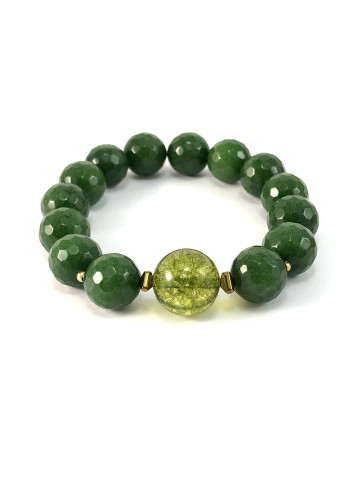 Green agate bracelet